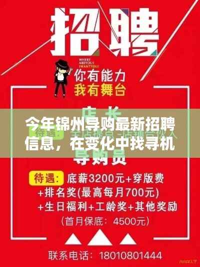 锦州导购新篇章,最新招聘信息,变化中的机遇等你来挑战!