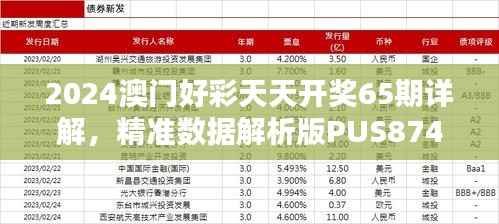 2024澳门好彩天天开奖65期详解,精准数据解析版PUS874.06