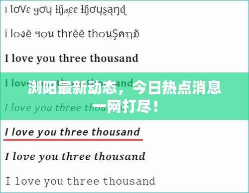 浏阳最新动态,今日热点消息一网打尽!